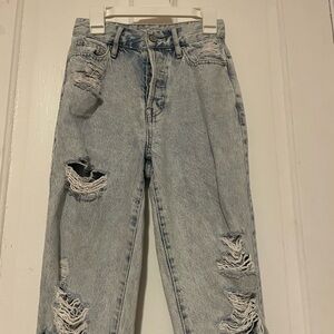 PacSun Light Wash Distressed Boyfriend Jeans